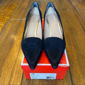 Size 9.5 COACH winnie suede kitten heels